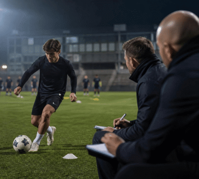 A FIFA-licensed agency explains how to get scouted: where scouts look, what they evaluate, how to build a profile that gets noticed, and mistakes to avoid.